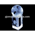 trofeo de cristal de alta calidad de baloncesto para recuerdos
